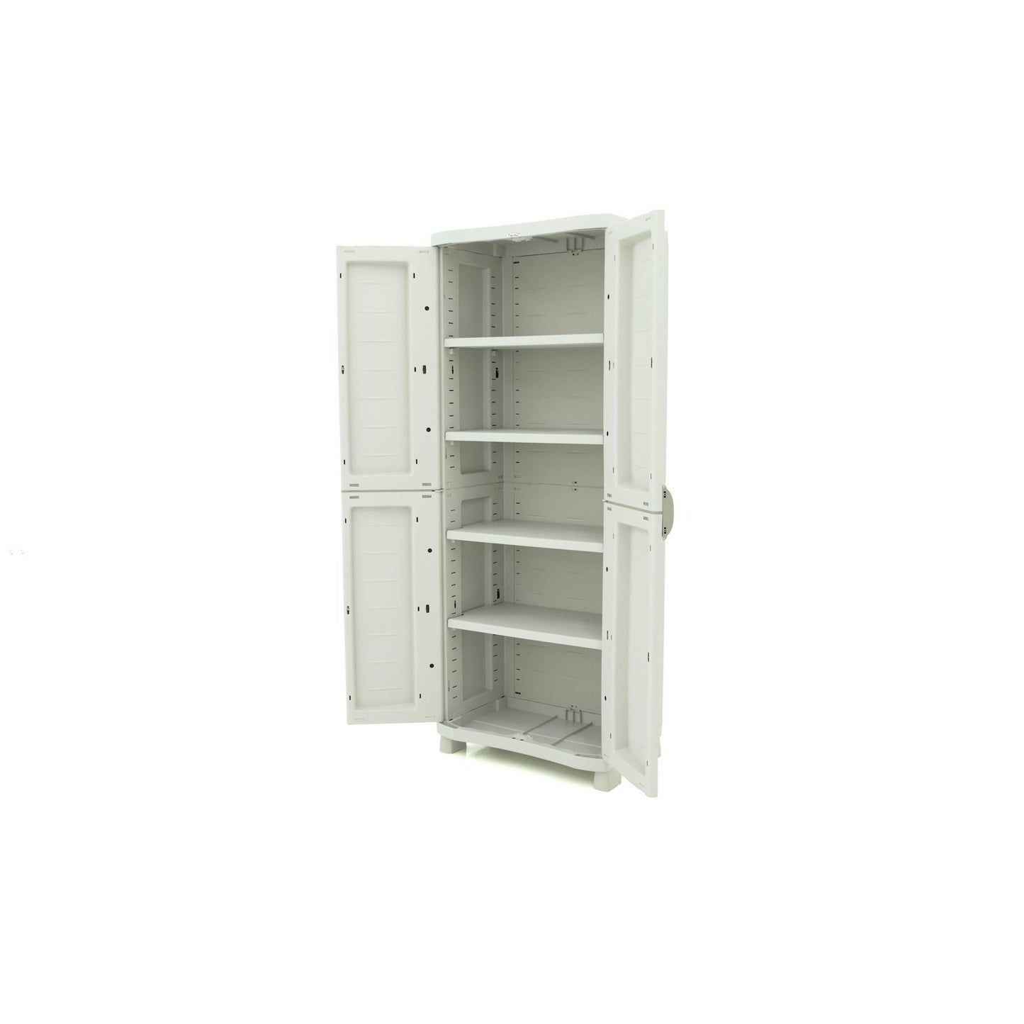 Roupeiro 4 Prateleiras 70 cm Space Saver Plastiken Bege