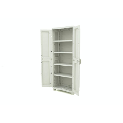 Roupeiro 4 Prateleiras 70 cm Space Saver Plastiken Bege
