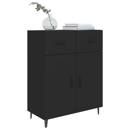 Aparador De Madera De Ingeniería Negro 69,5x34x90 Cm / Vetonek_5