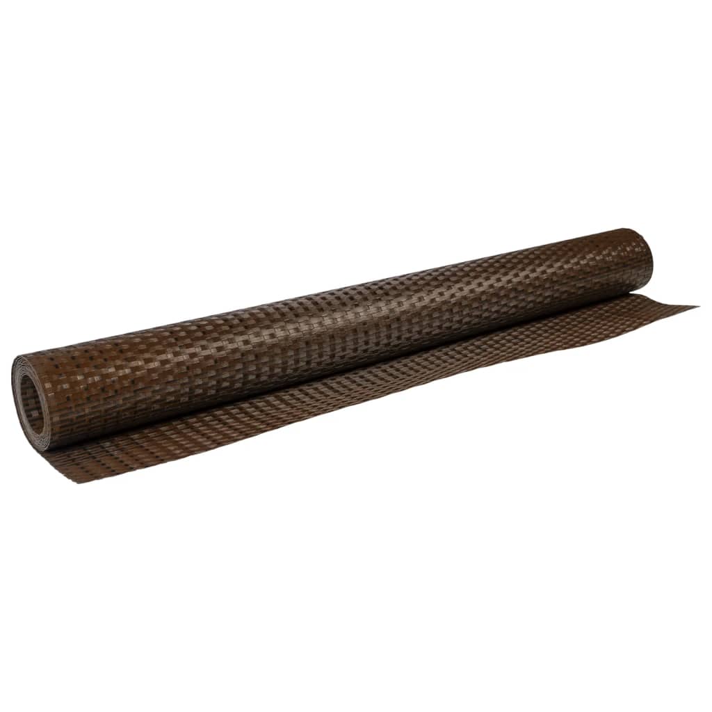 Toldo Para Balcón Ratán Sintético Marrón Y Negro 500x90 Cm / Vetonek_1