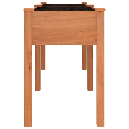 Jardinera Con Forro Madera Maciza De Abeto Marrón 203x53x76 Cm_4