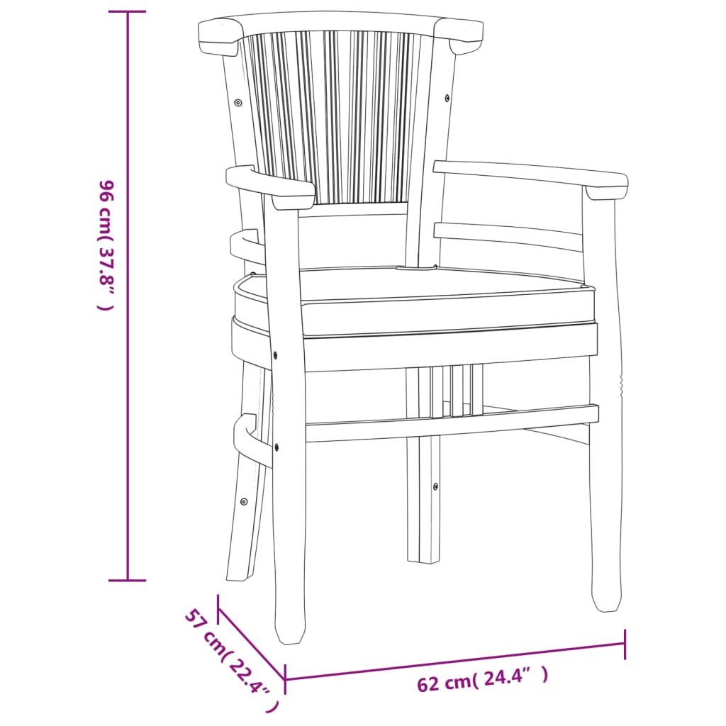 Vidaxl Juego De Comedor Para Jardín 5 Piezas Madera Maciza De Teca_2