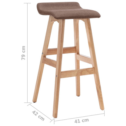 Taburete De Cocina Tela Gris Taupe_5