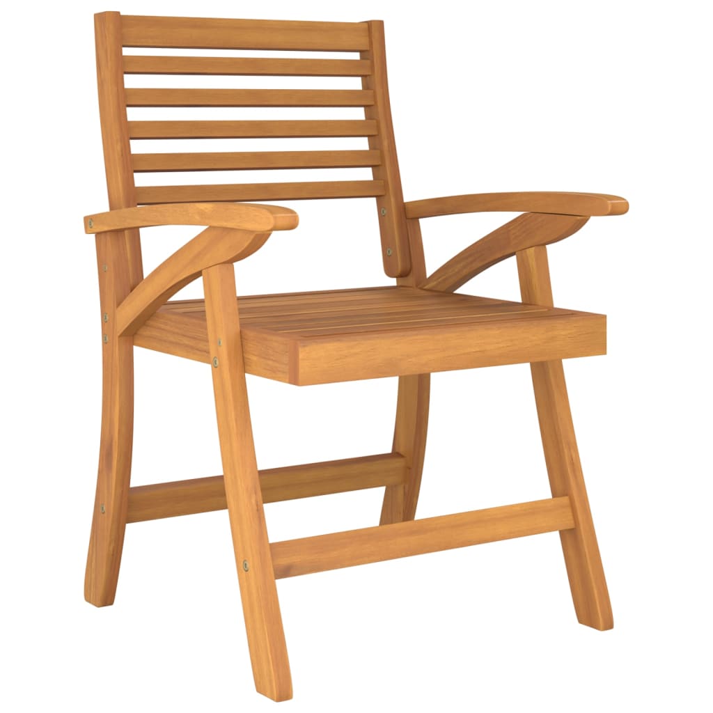 Vidaxl Juego De Comedor Para Jardín 7 Piezas Madera Maciza Acacia_3