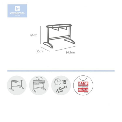 Suporte de madeira Nidus Moise Cambrass liso