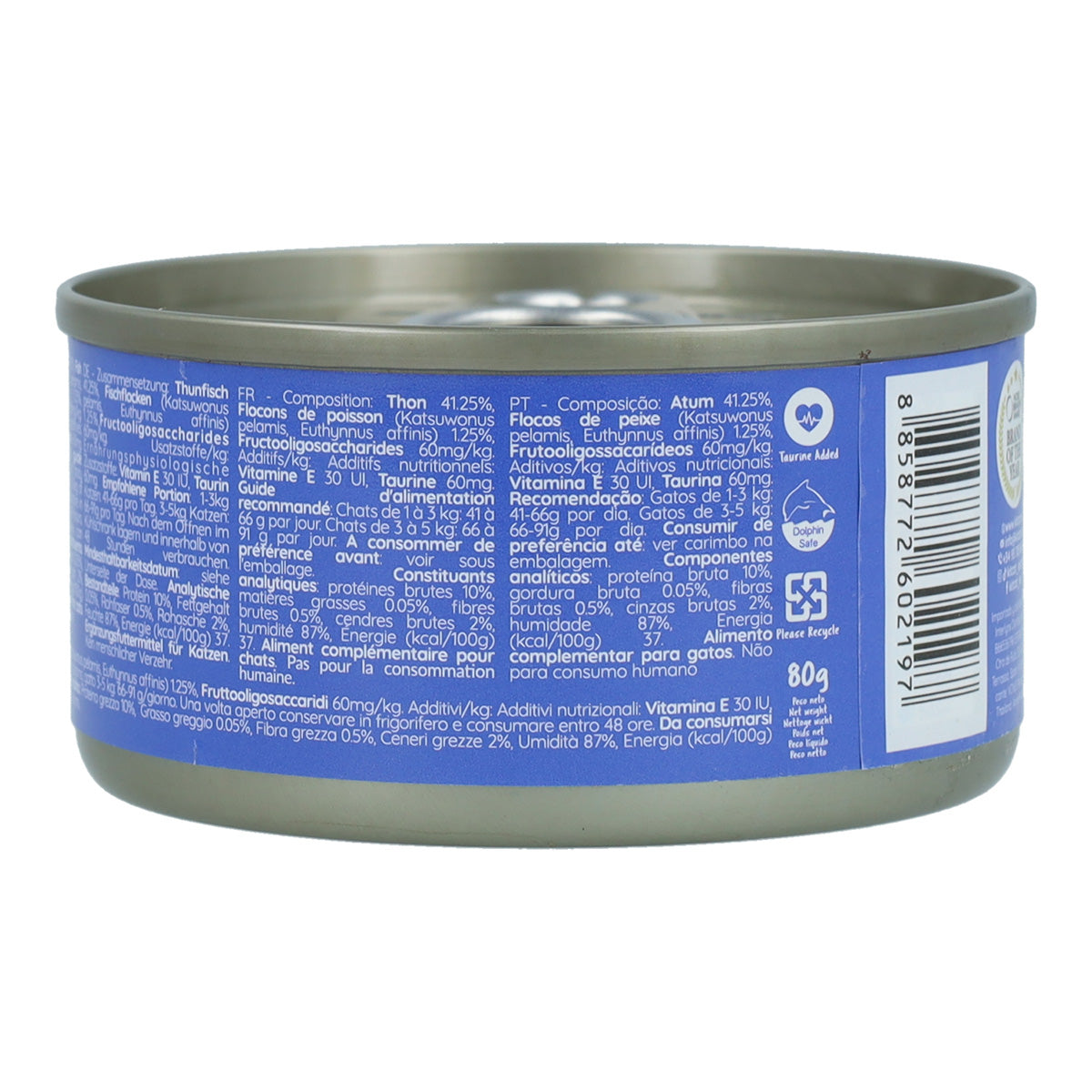 Kit Cat Can Toppers - Tuna &amp; Katsobushi 80g Ração húmida para gatos em gelatina