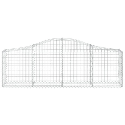 Cestas De Gaviones 4 Uds Forma De Arco Hierro 200x30x60/80 Cm_3