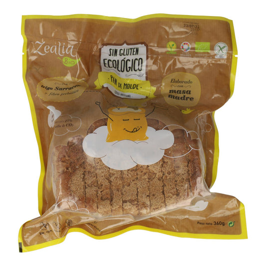 Pão moldado BIO sem glúten Zealia, 360 g
