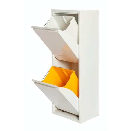 Armário de reciclagem metálico PAT 2 Branco