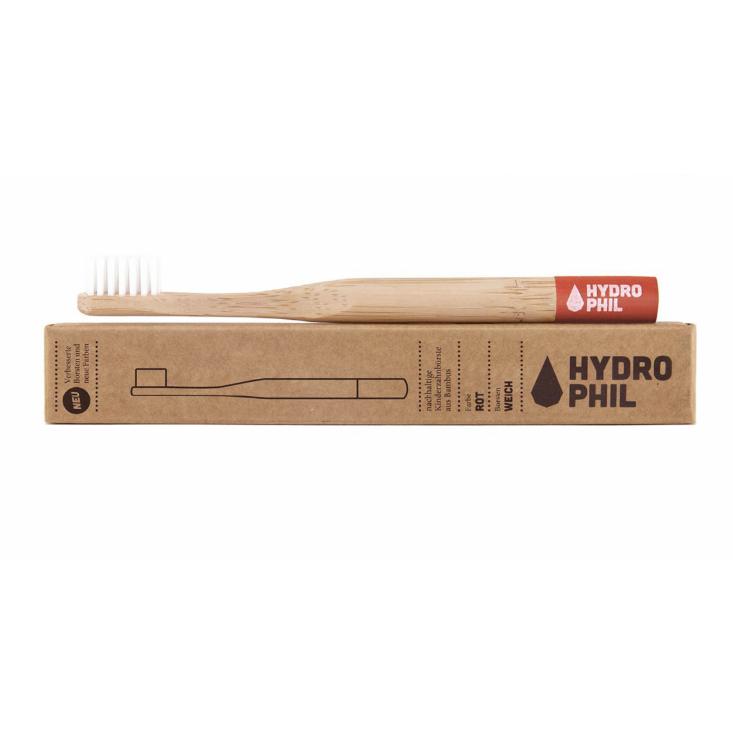 Escova de dentes para crianças, bambu/nylon, macia Hydrophil