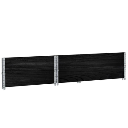 Jardinera De Madera Maciza De Pino Negra 120x80 Cm_5