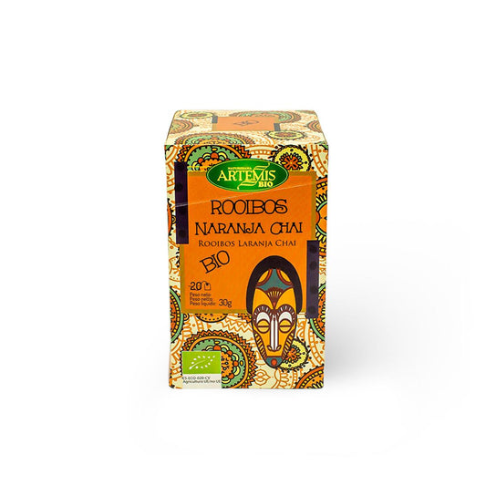 Chá Rooibos Artemis Organic Orange Chai para Infusão 20 Saquetas