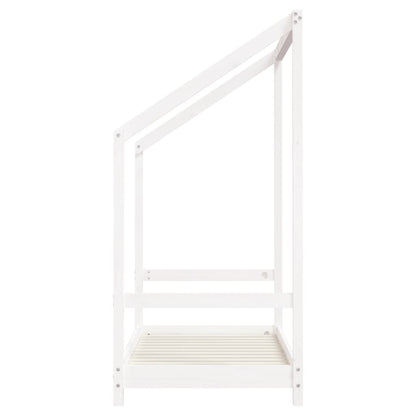 Estructura De Cama Para Niños Madera De Pino Blanco 2x(70x140) / Vetonek_2