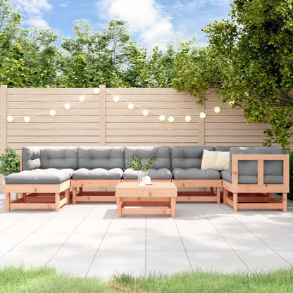 Vidaxl Juego De Muebles De Jardín 8 Pzas Madera Maciza Abeto Douglas_1