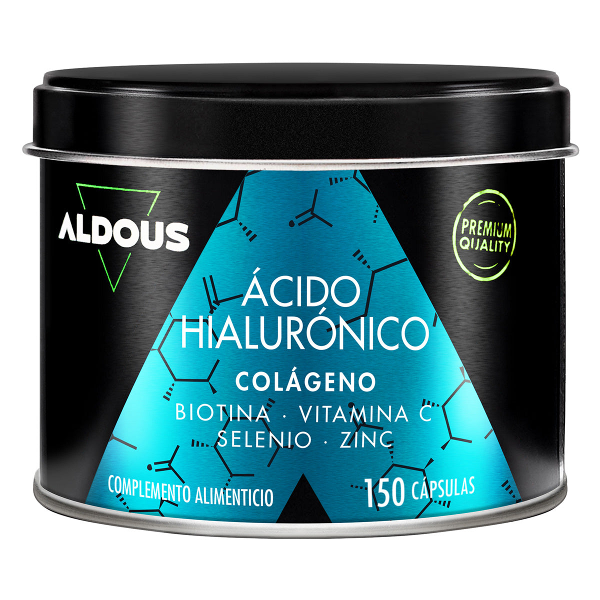 Ácido hialurónico + colagénio, vitamina C, biotina, zinco, selénio Aldous BIO 120 cápsulas XL