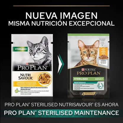 Embalagem de 26 x PRO PLAN Frango Esterilizado para Gatos em Molho 85g