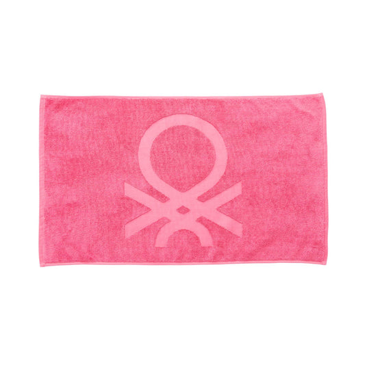 Alfombra De Baño 50x80cm 1000gsm 100% Algodon C/ Logo Bordado Rosa Core Benetton_0