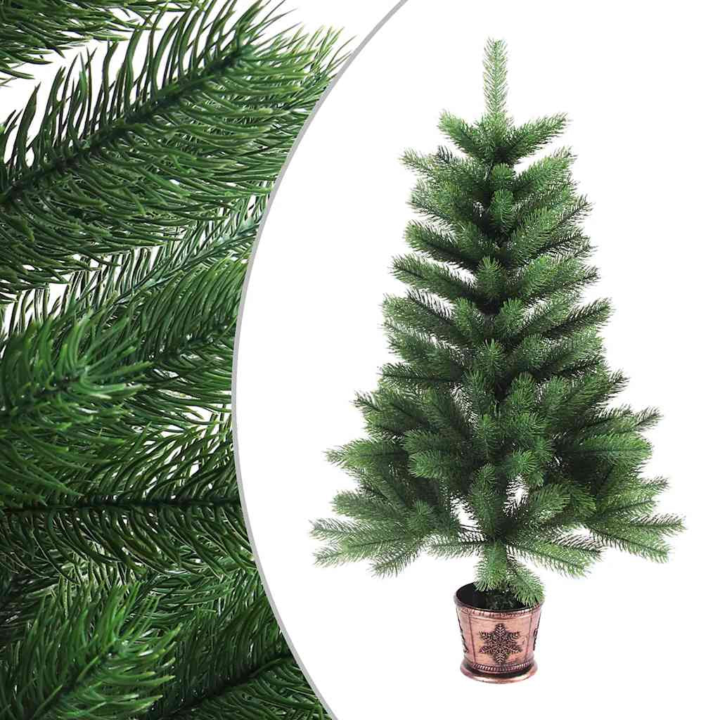 Vidaxl Árbol De Navidad Artificial Hojas Realistas Verde 65 Cm_1