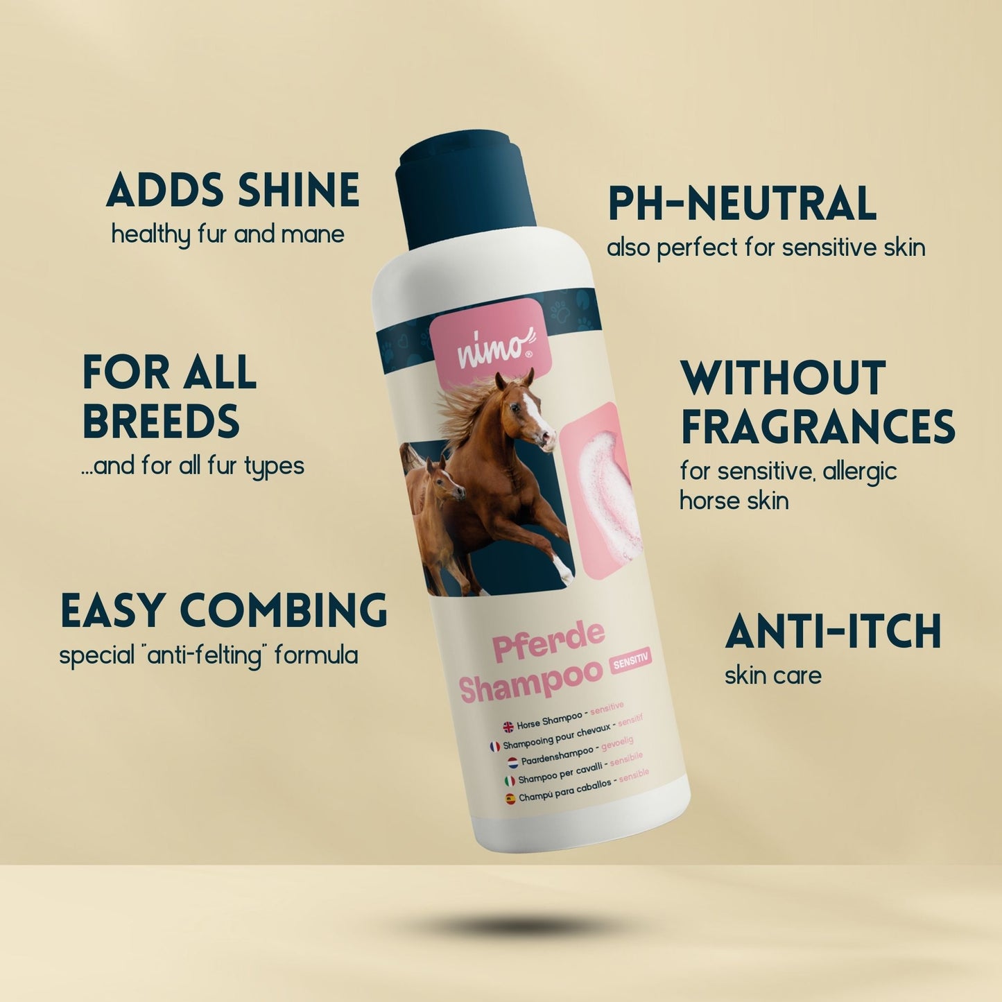 Champú Para Caballos Sensible - Nimo - 10 L_2