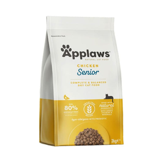 Applaws Cat Dry Senior Chicken 2 kg Alimento natural para gatos sem cereais