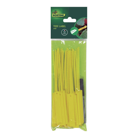 Pack 40 Etiquetas Plasticas Y Rotulador Tree Label 10.7 Cm Nortene_0