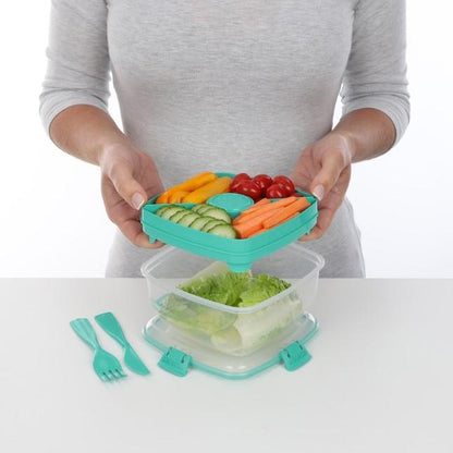 Recipiente hermético para salada Salad To Go System 1,1 l