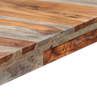 Mesa De Comedor De Madera Maciza De Sheesham Gris 180x90x76 Cm_4