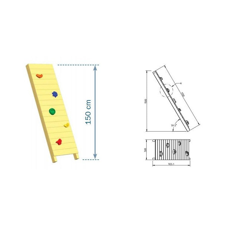 Pared De Escalada Masgames Wall Xl (plataforma A 150 Cm)._5