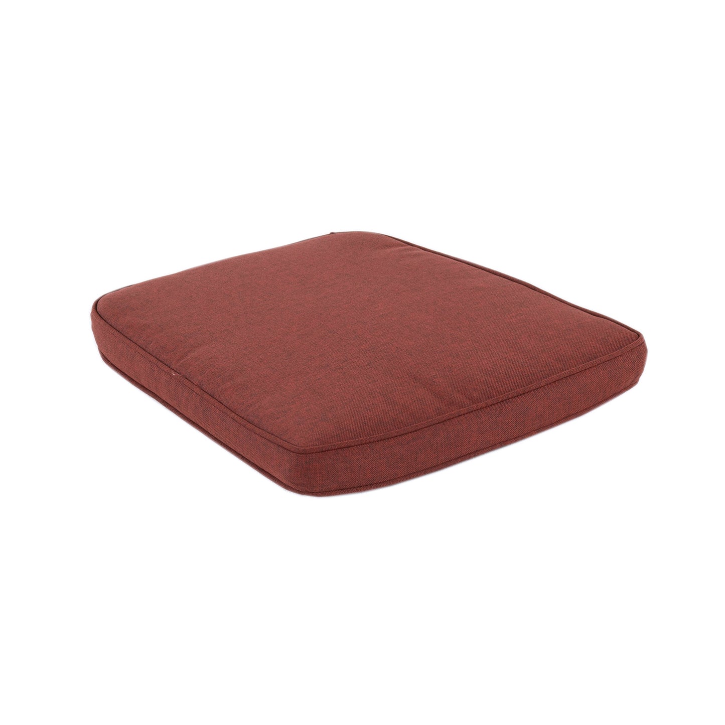 Cojín Para Sillas De Jardín Curvado Olefin Color Rojo, Tamaño 45x47x5 Cm, No Pierde Color, Desenfundable_0