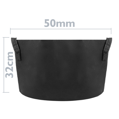 Bolsa Para Cultivo Y Crecimiento De Plantas Maceta De Tela Geotextil De 60 Litros 50x32cm 5-pack_2