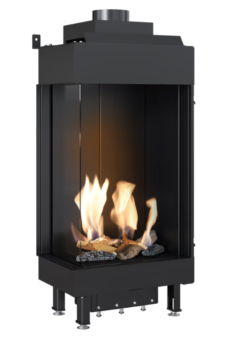 Bricosol Chimenea De Gas Kratki Leo 45 / 68 Izquierda Gas Natural ∅ 100/150 5,8 Kw_0