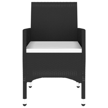 Vidaxl Juego De Comedor De Jardín 9 Piezas Ratán Sintético Negro_5