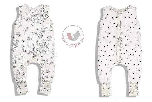 Bloom Saco De Dormir Con Pies Reversible T-xs Jersey Algodón Sleepee_0