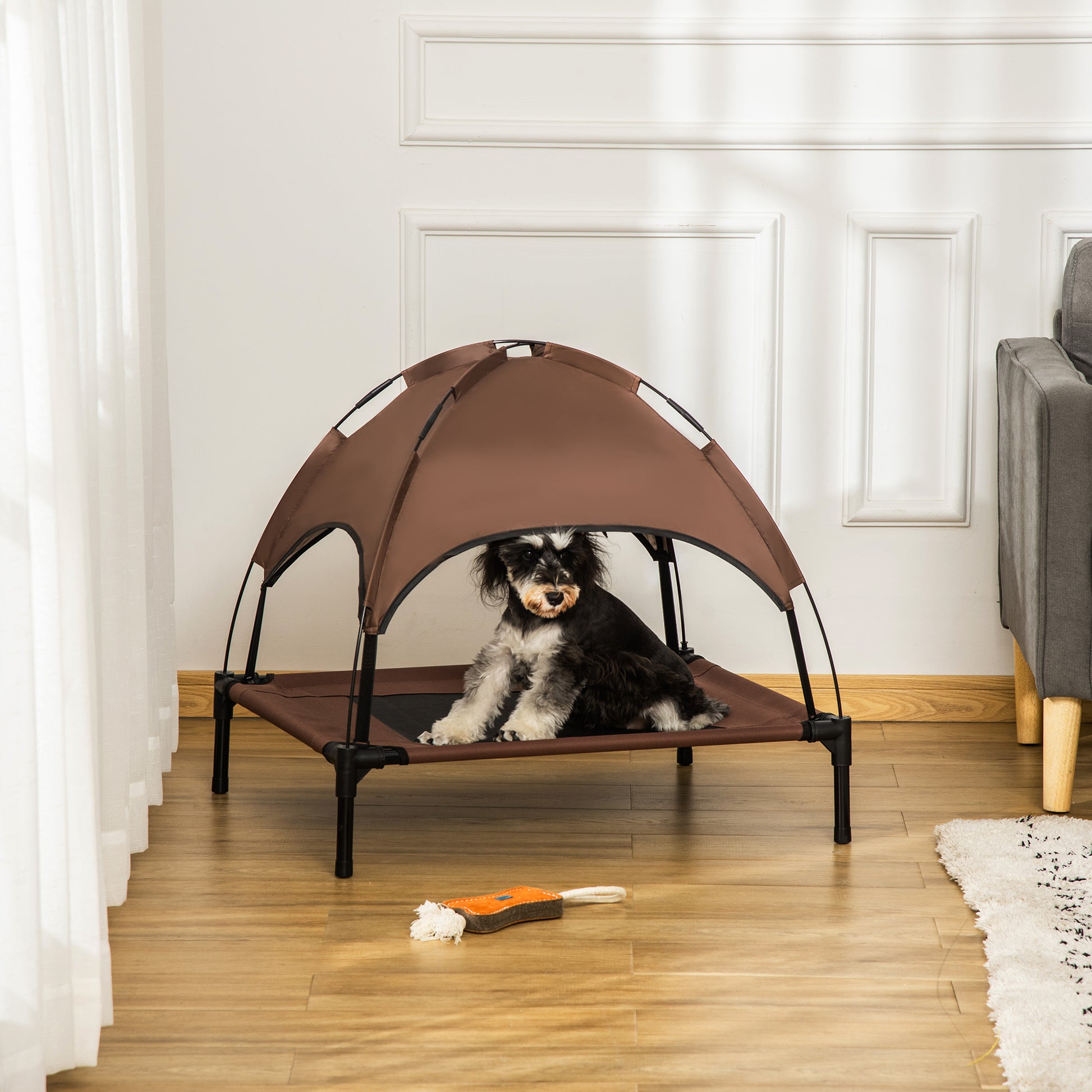 Pawhut Cama Para Mascotas Con Carpa Impermeable Para Perro Gato Exterior_1