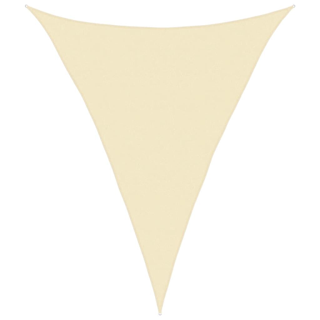 Vidaxl Toldo De Vela Hdpe Color Crema 160 G/m² 5x7x7 M_0