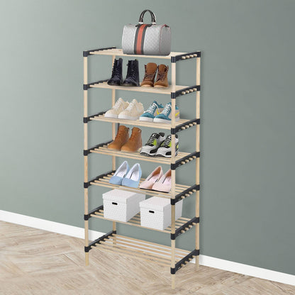 Well Home Zapatero De 7 Estantes En Madera Y Metal H.110cm_3