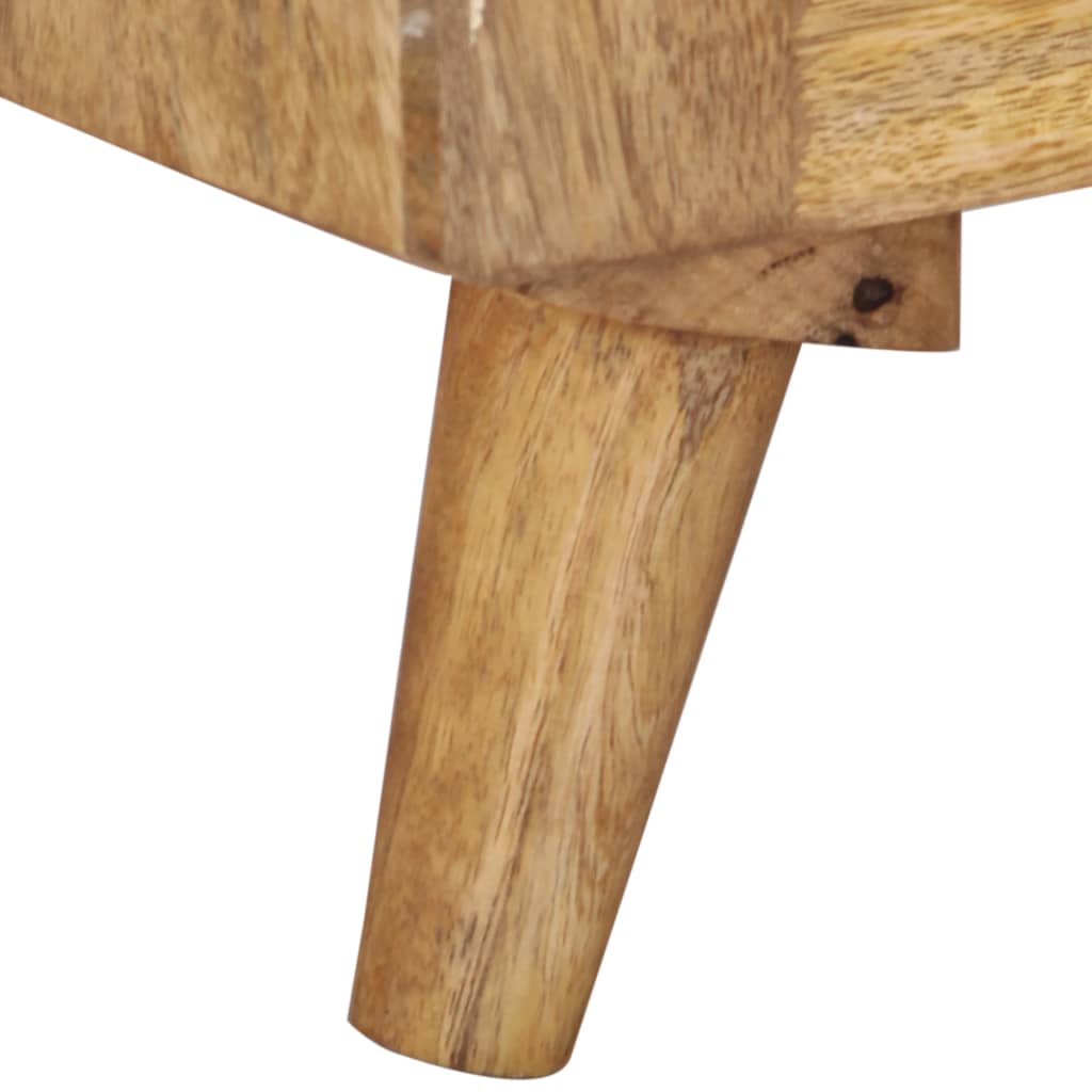 Mesita De Noche De Madera Maciza De Mango 40x30x50 Cm_3
