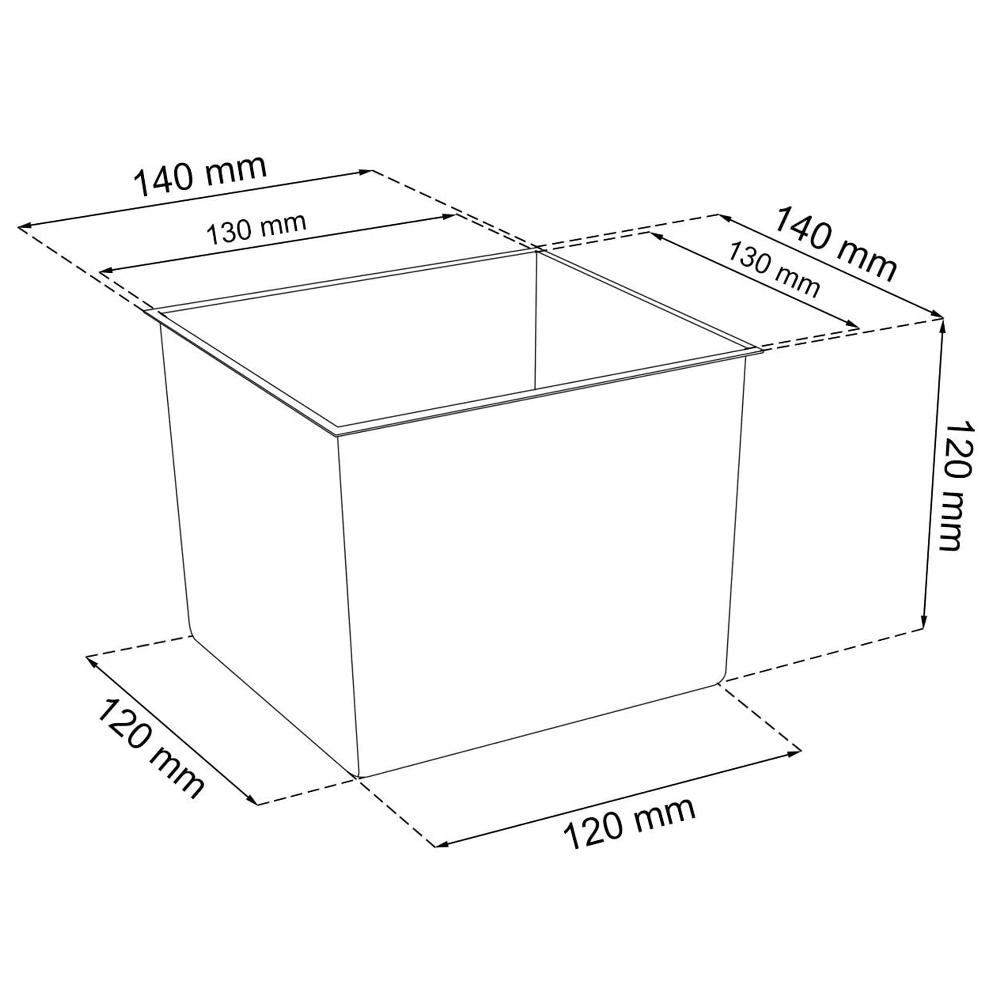 Maceta Alta Urbi 4 Litros, De Plastico, 14 X 14 X 26,5 Cm En Color Blanco_3