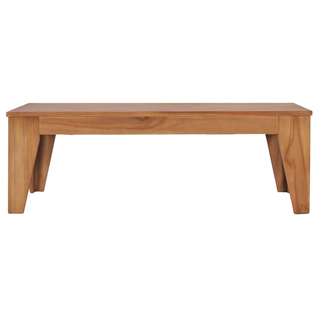 Mesa De Centro Madera Maciza De Teca 120x60x40 Cm_0