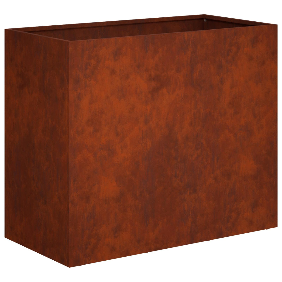 Macetero De Jardín Oxidado 60 X 30 X 50 Cm Acero Oxidado_0
