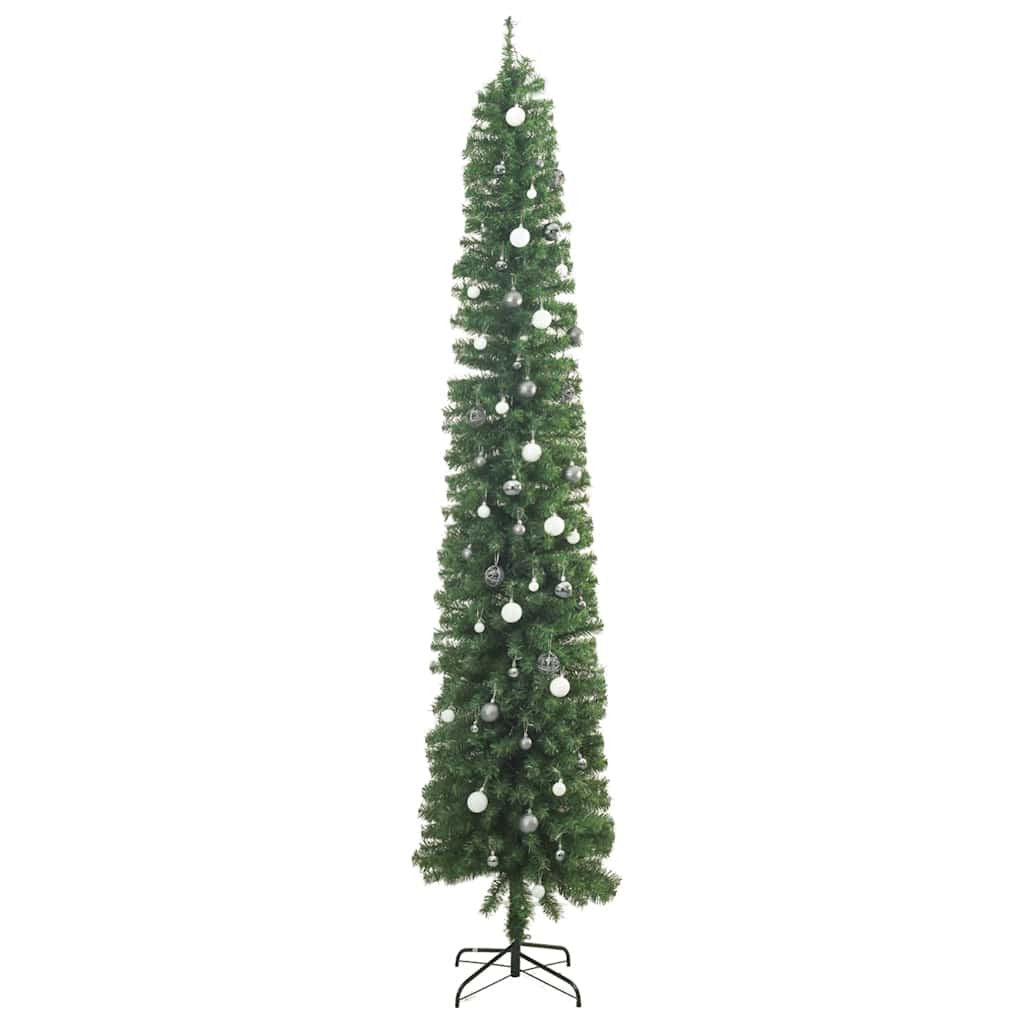 Vidaxl Árbol De Navidad Estrecho Con 300 Led Y Bolas 270 Cm_3