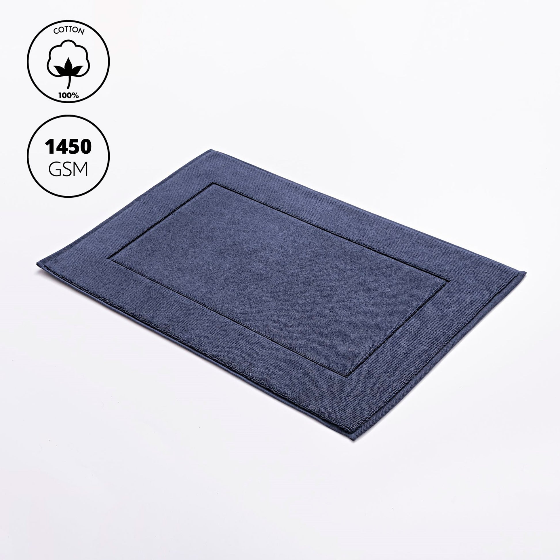 Alfombrilla De Baño 50x80cm 100% Algodón 1450gsm Navy Scalpers Home