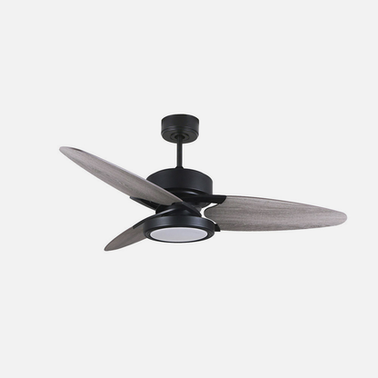 Ventilador Dc Cross 30w Negro 3 Aspas Gris/roble 6vel. 3 Colores 3250lm 132d Remoto, Memoria Y Temporizador_3