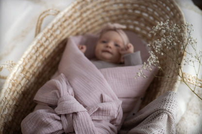 Saco Capazo Bebé Muselina Premium Rose_4