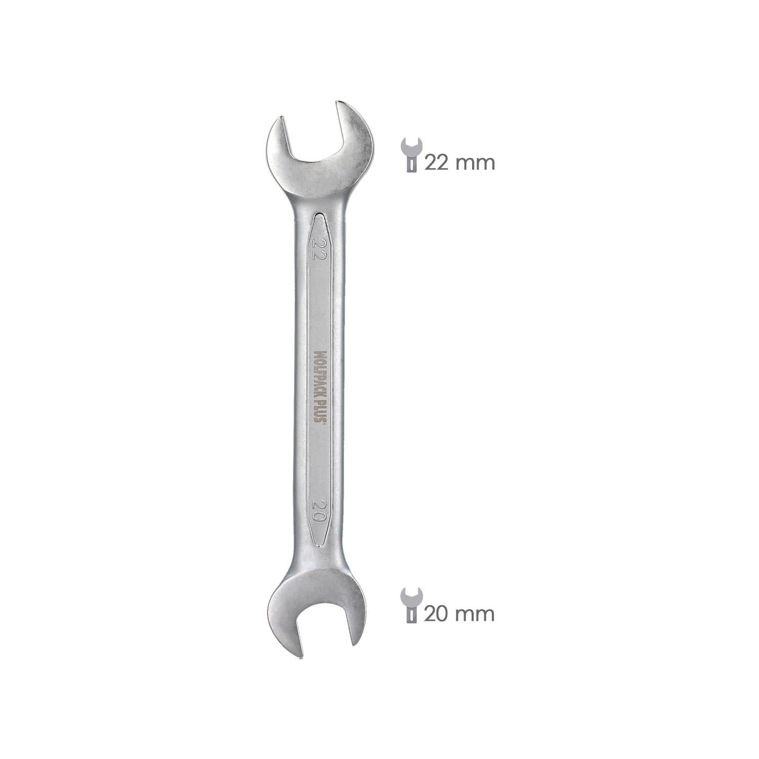 Llave Fija Plus Acero Cromo Vanadio 20x22 Din 3110. Llave Fija, Llave Fija Doble_1