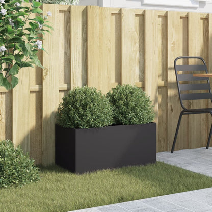 Jardinera Acero Negro 62x30x29 Cm_2