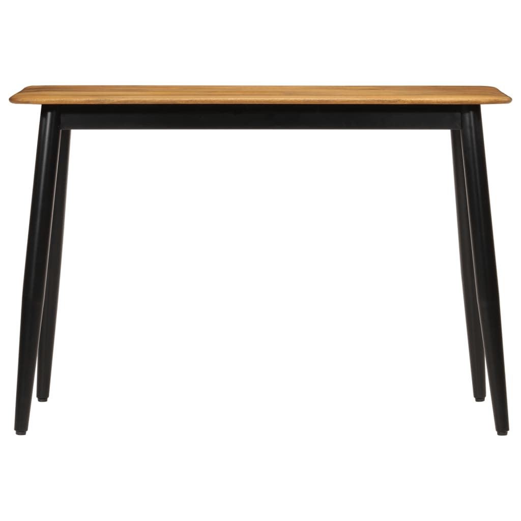 Mesa De Comedor Madera Maciza De Mango Y Hierro 112x52x76 Cm_0