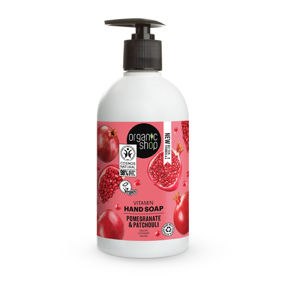 Sabonete Líquido para as Mãos com Vitamina de Romã Organic Shop 500 ml