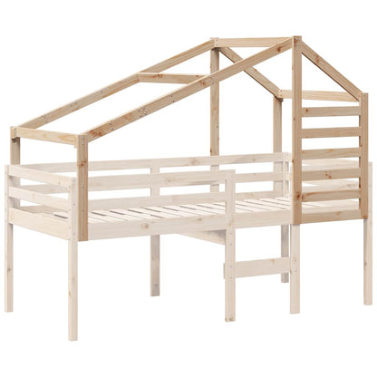 Techo De Cama Infantil Madera Maciza Pino 198x87x113 Cm_2