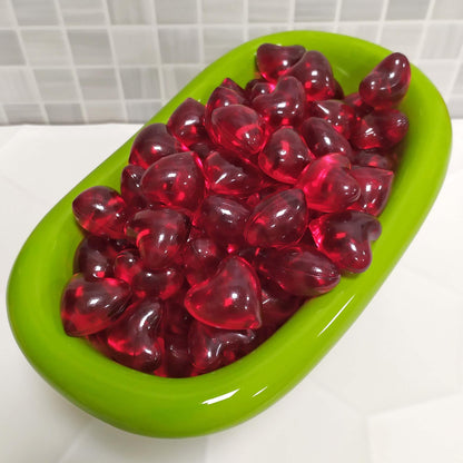Bolsa Regalo 12 Perlas De Baño Aroma Fresa - Con Aceite De Soja - Hidrata, Suaviza Y Perfuma La Piel - Forma Corazón_3